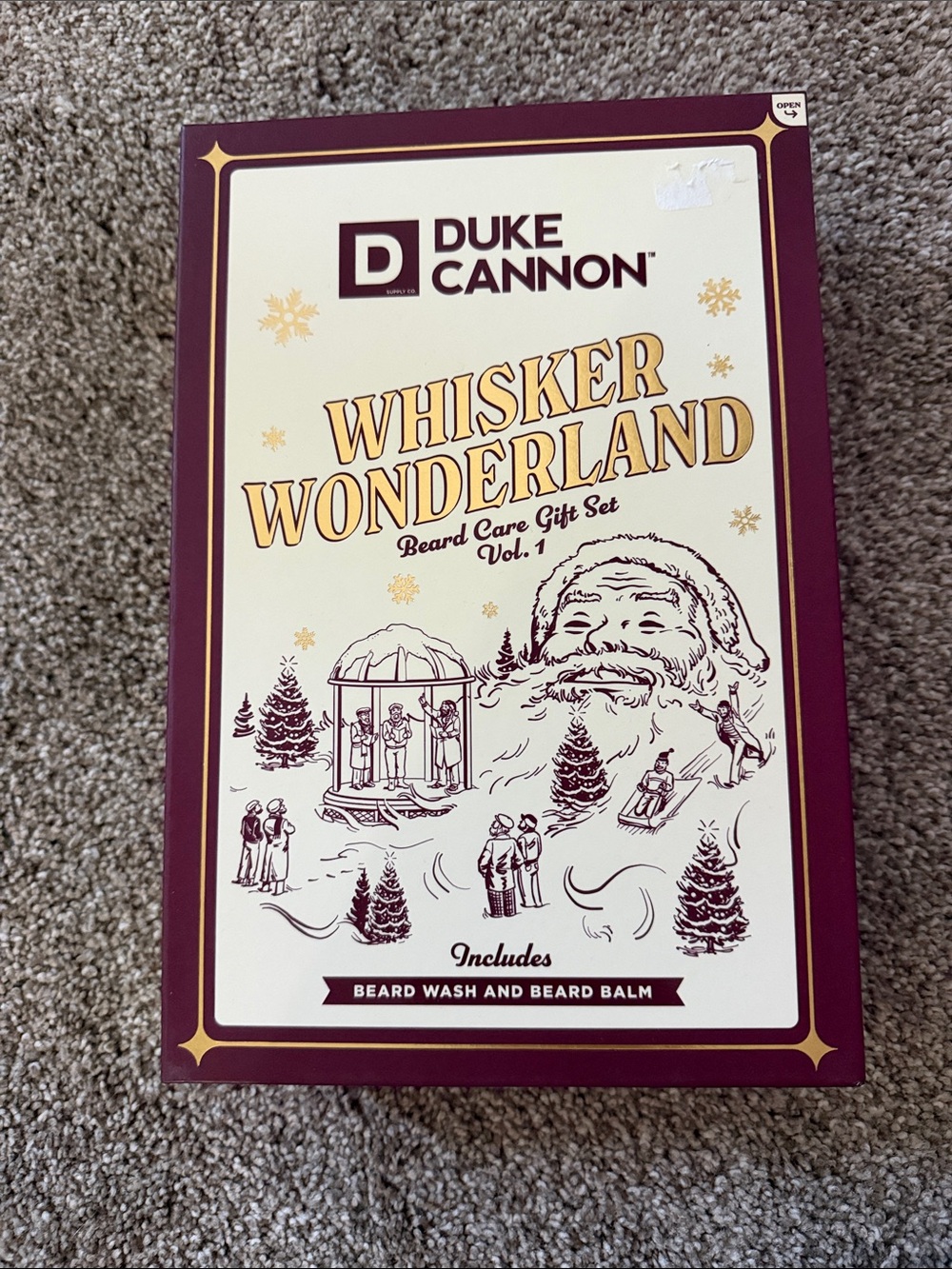 Duke Cannon Whisker Wonderland Beard Care Set – Burgundy & Cream